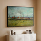 Factories at Clichy, 1887 - Floater Framed Canvas Print