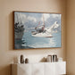 Fishing Boats, Key West, 1903 - Floater Framed Canvas Print