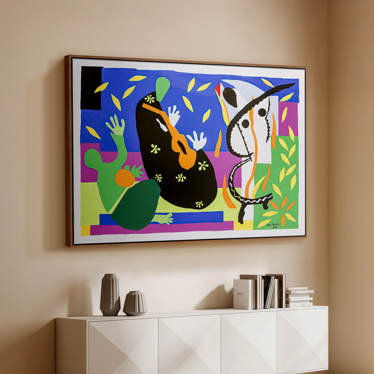The Sorrows of the King, 1952 - Floater Framed Canvas Print
