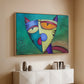 Celestial Cat - Floater Framed Canvas Print