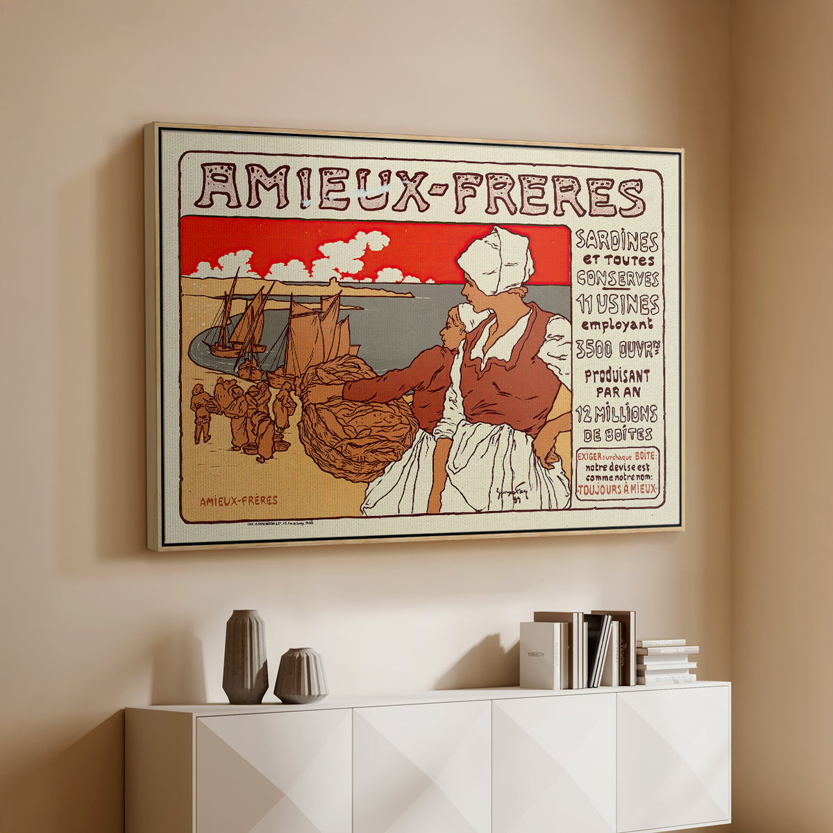Amieux-Frères (Advertising Poster), 1899 - Floater Framed Canvas Print