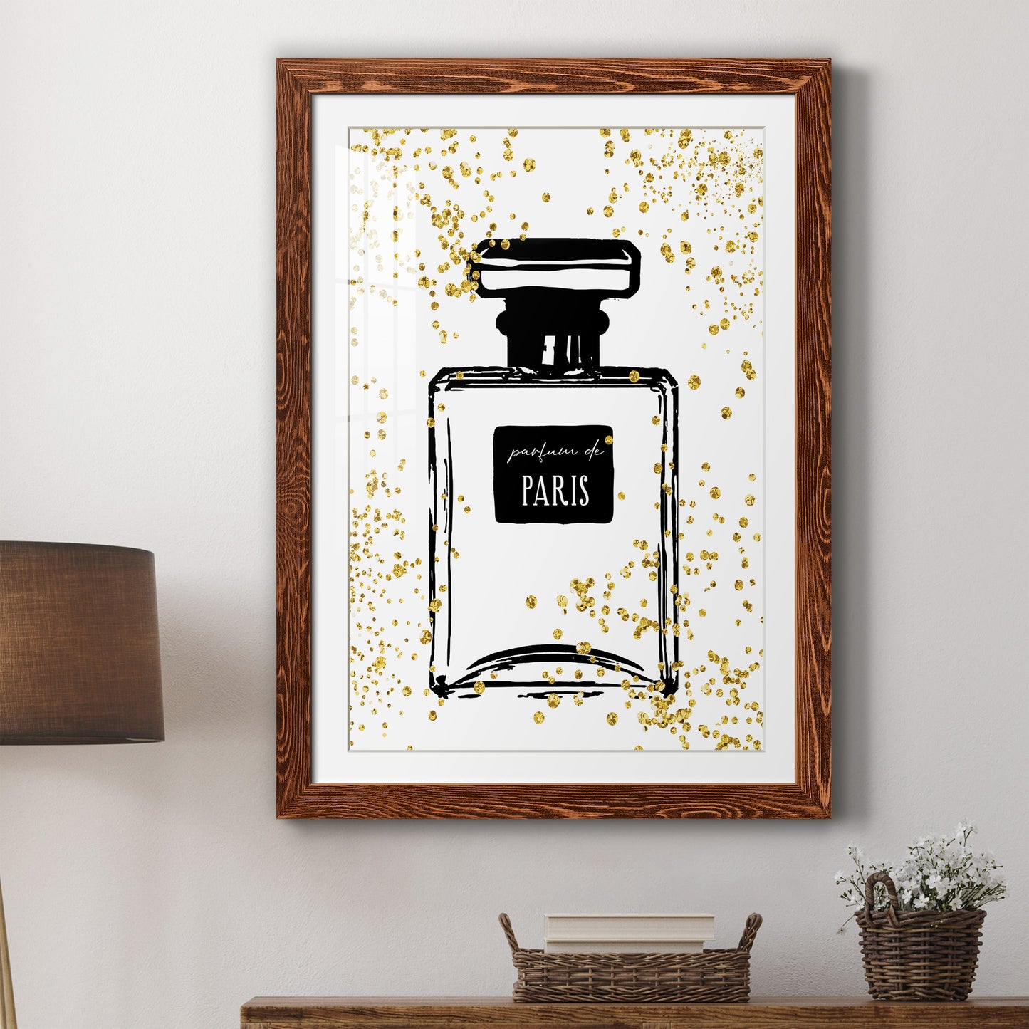 Glitter Perfume I - Premium Framed Print - Distressed Barnwood Frame - Ready to Hang