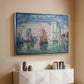 Entrance to the Port of La Rochelle, 1921 - Floater Framed Canvas Print