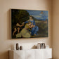 The Aldobrandini Madonna, 1532 - Floater Framed Canvas Print