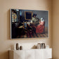 The Glass of Wine, c. 1660 - Floater Framed Canvas Print