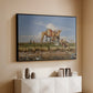 On the Banks of the Nile, Upper Egypt, 1876 - Floater Framed Canvas Print