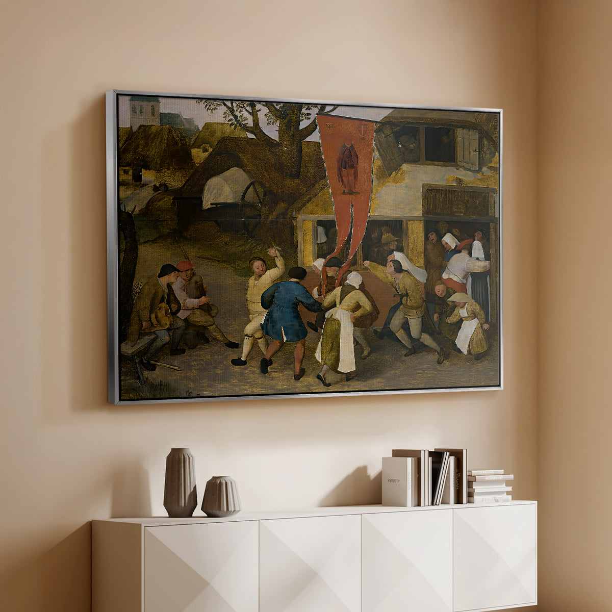 A Village Fair, c. 1567-1569 - Floater Framed Canvas Print