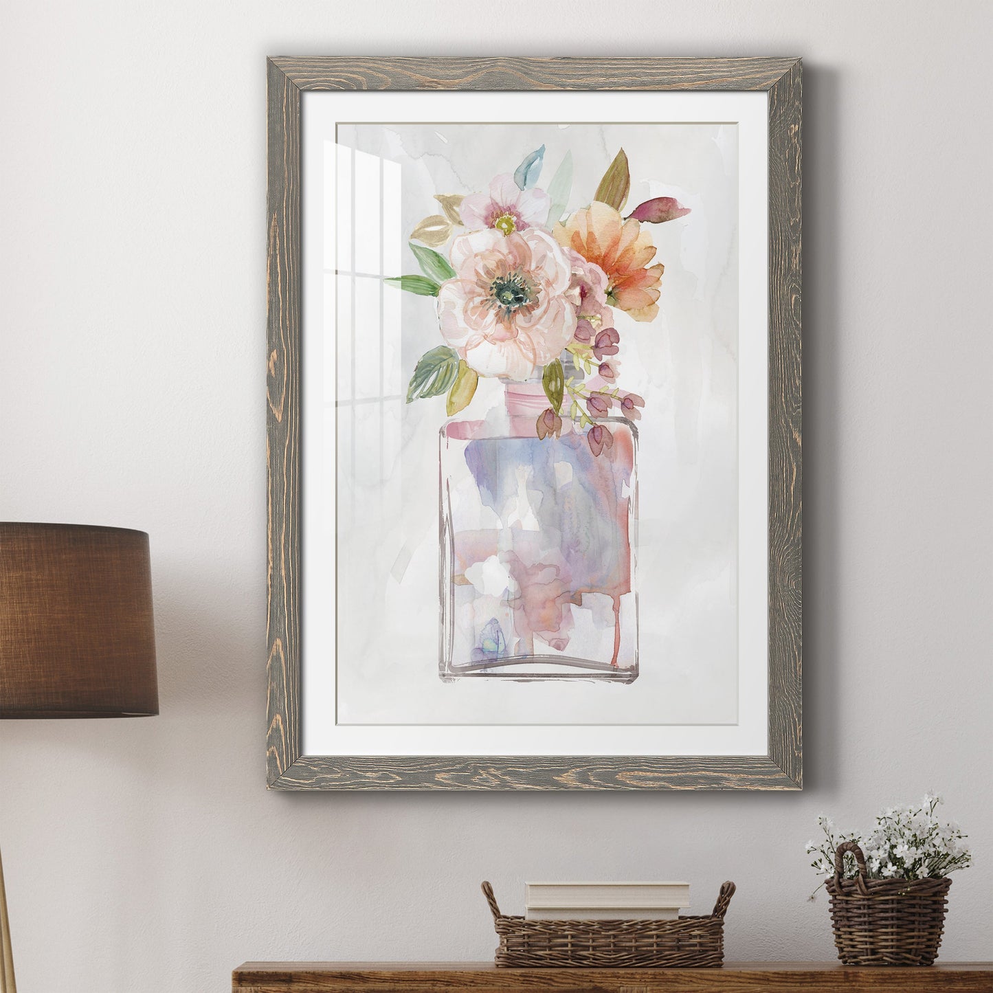 Mini Bouquet II - Premium Framed Print - Distressed Barnwood Frame - Ready to Hang