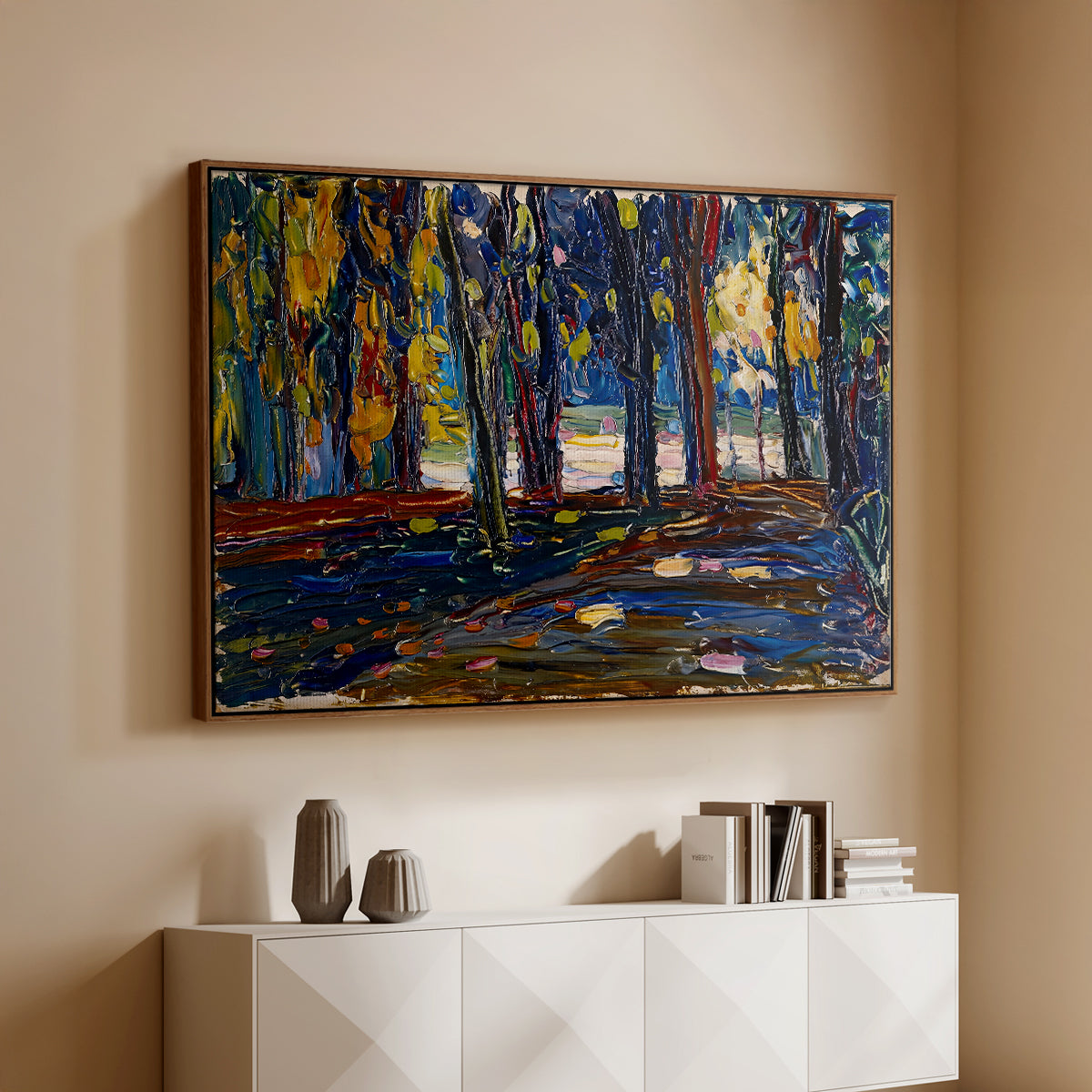 Autumn Study, 1908 - Floater Framed Canvas Print