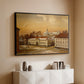 The Riding School at Akershus Castle, 1846 - Floater Framed Canvas Print