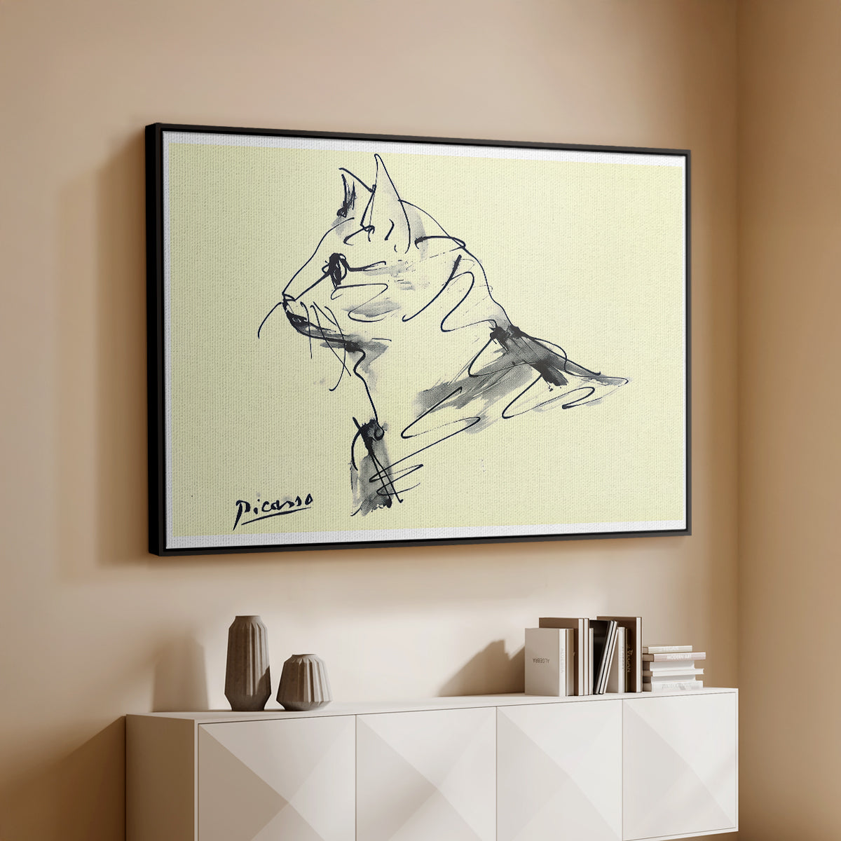 Cat (Le chat), c. 1961 - Floater Framed Canvas Print