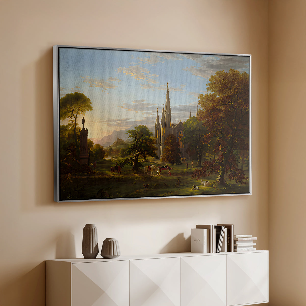 The Return, 1837 - Floater Framed Canvas Print