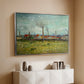 Factories at Clichy, 1887 - Floater Framed Canvas Print
