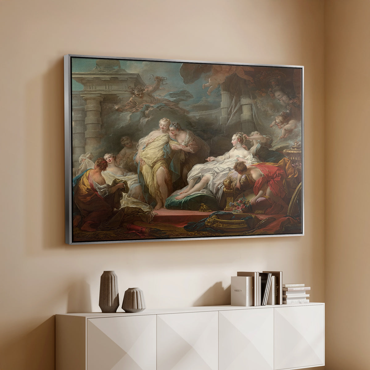 Psyche Showing Her Sisters Her Gifts from Cupid, 1753 - Floater Framed Canvas Print