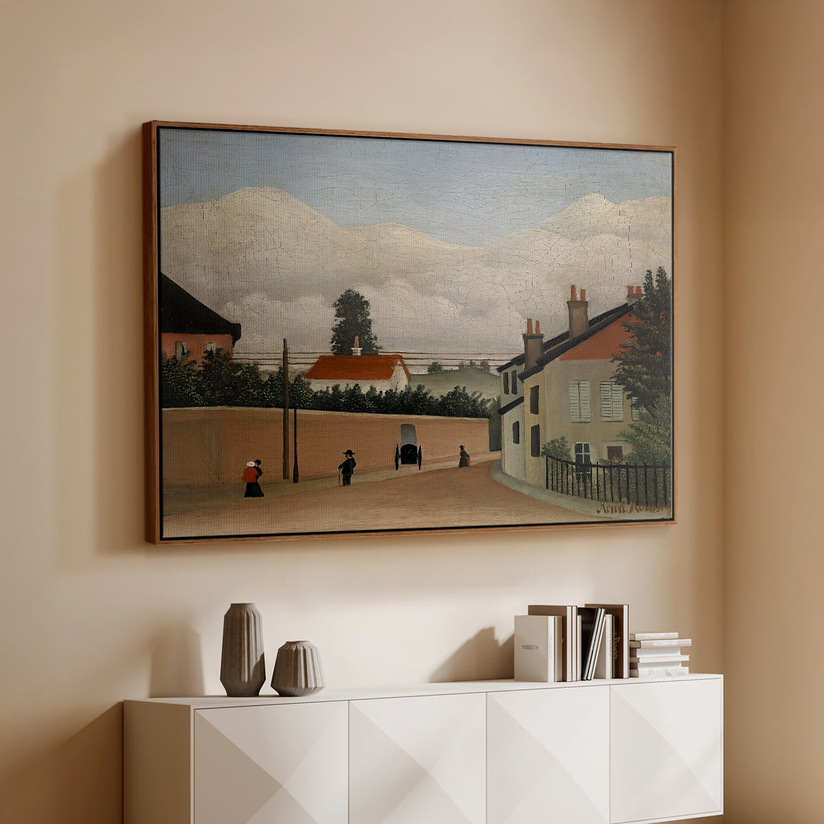 Outskirts of Paris, c. 1906-1910 - Floater Framed Canvas Print