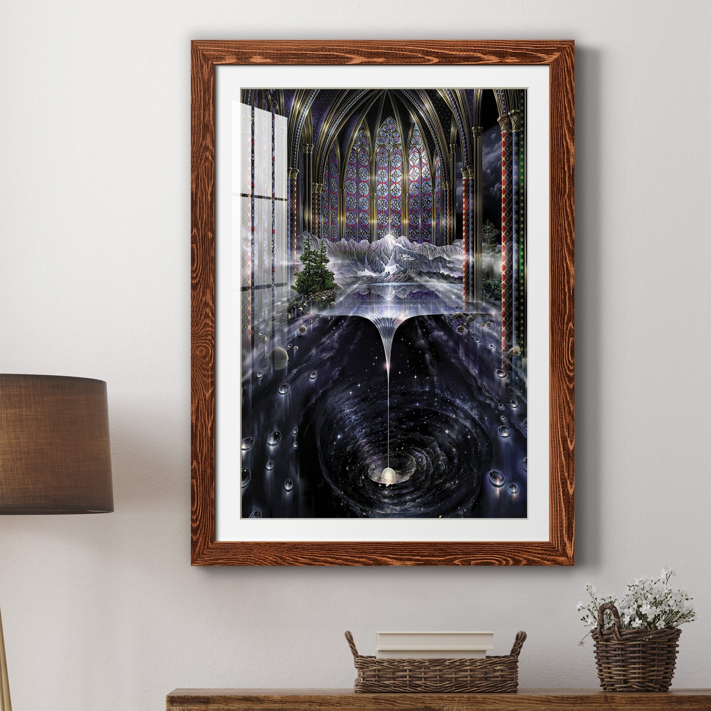 Genesis I - Premium Framed Print - Distressed Barnwood Frame - Ready to Hang