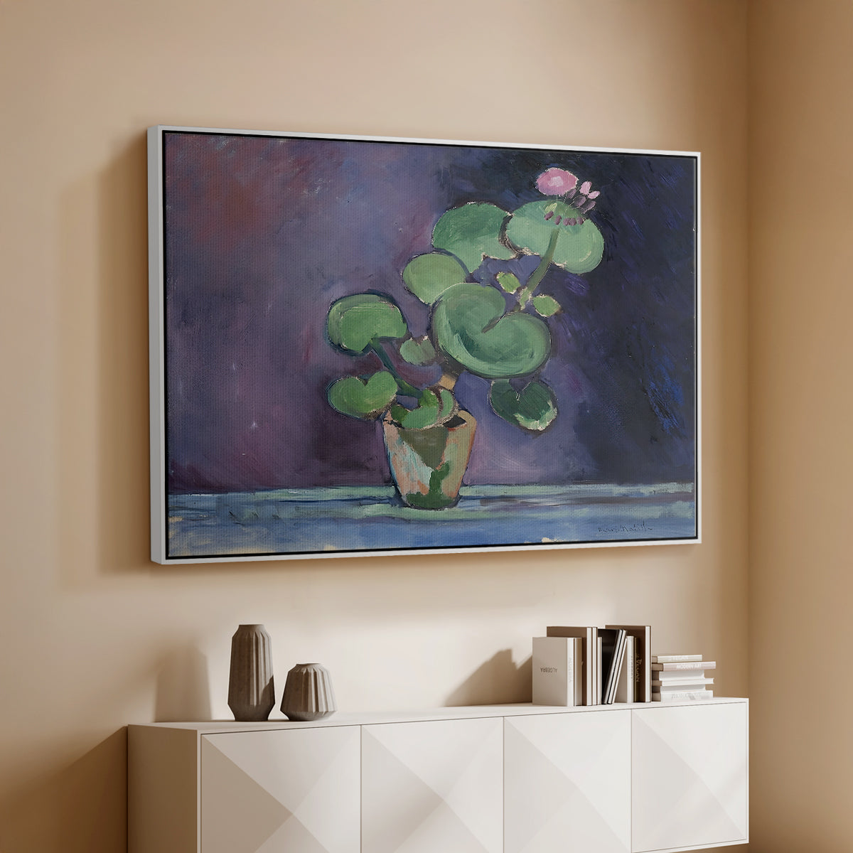 Geranium, 1909 - Floater Framed Canvas Print