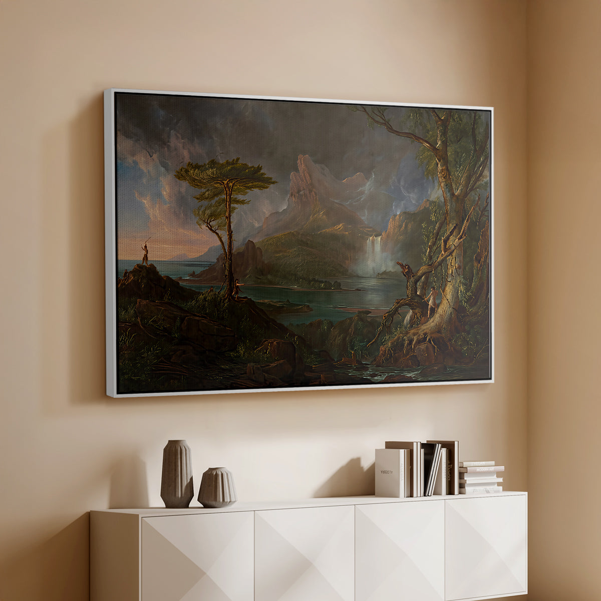 A Wild Scene, 1831-1832 - Floater Framed Canvas Print