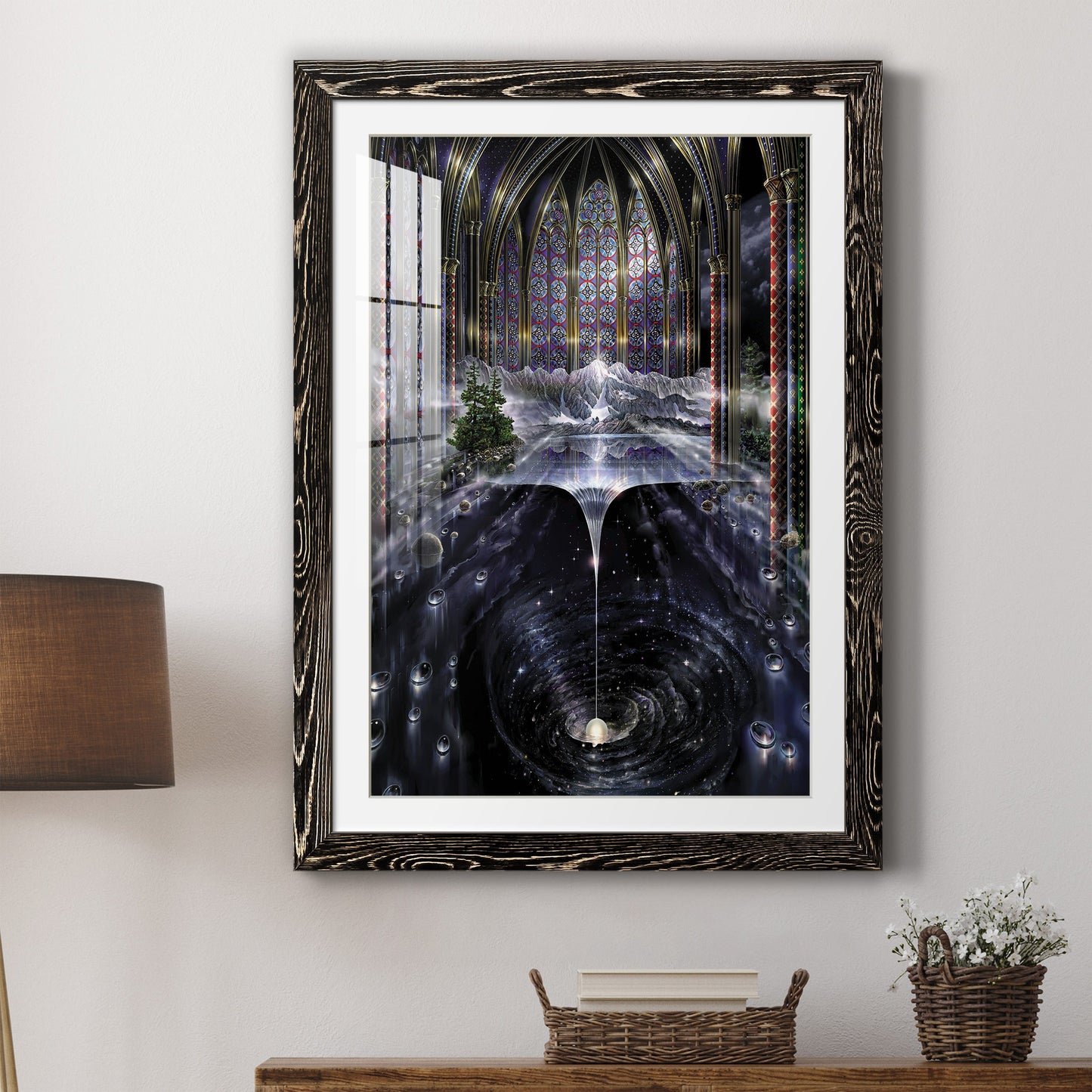 Genesis I - Premium Framed Print - Distressed Barnwood Frame - Ready to Hang