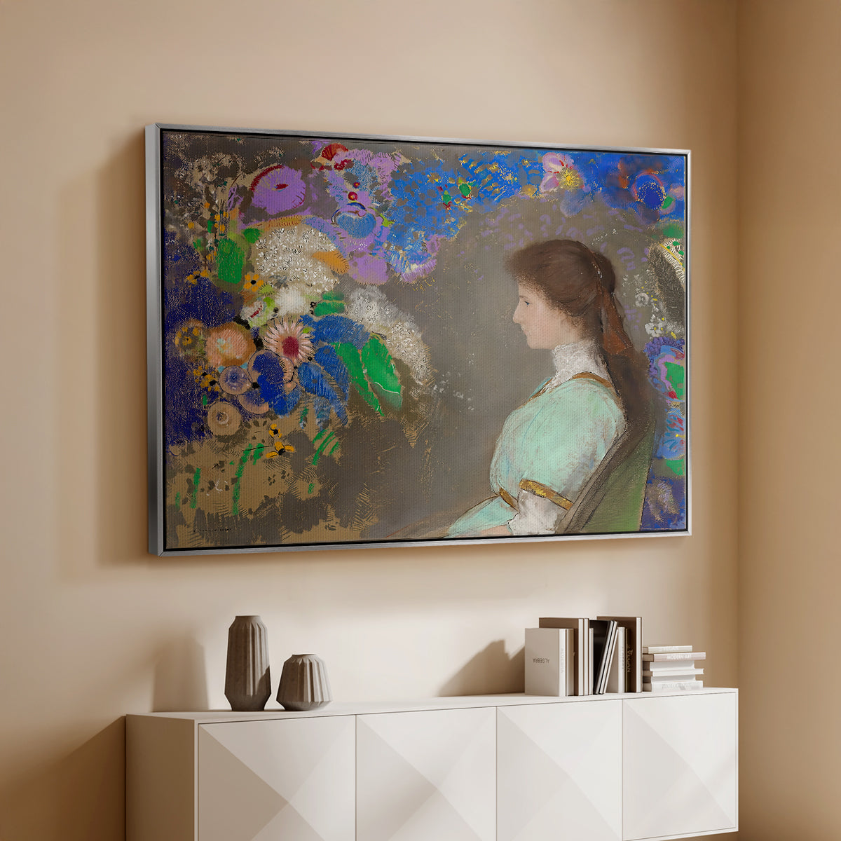 Portrait of Violette Heymann, 1910 - Floater Framed Canvas Print