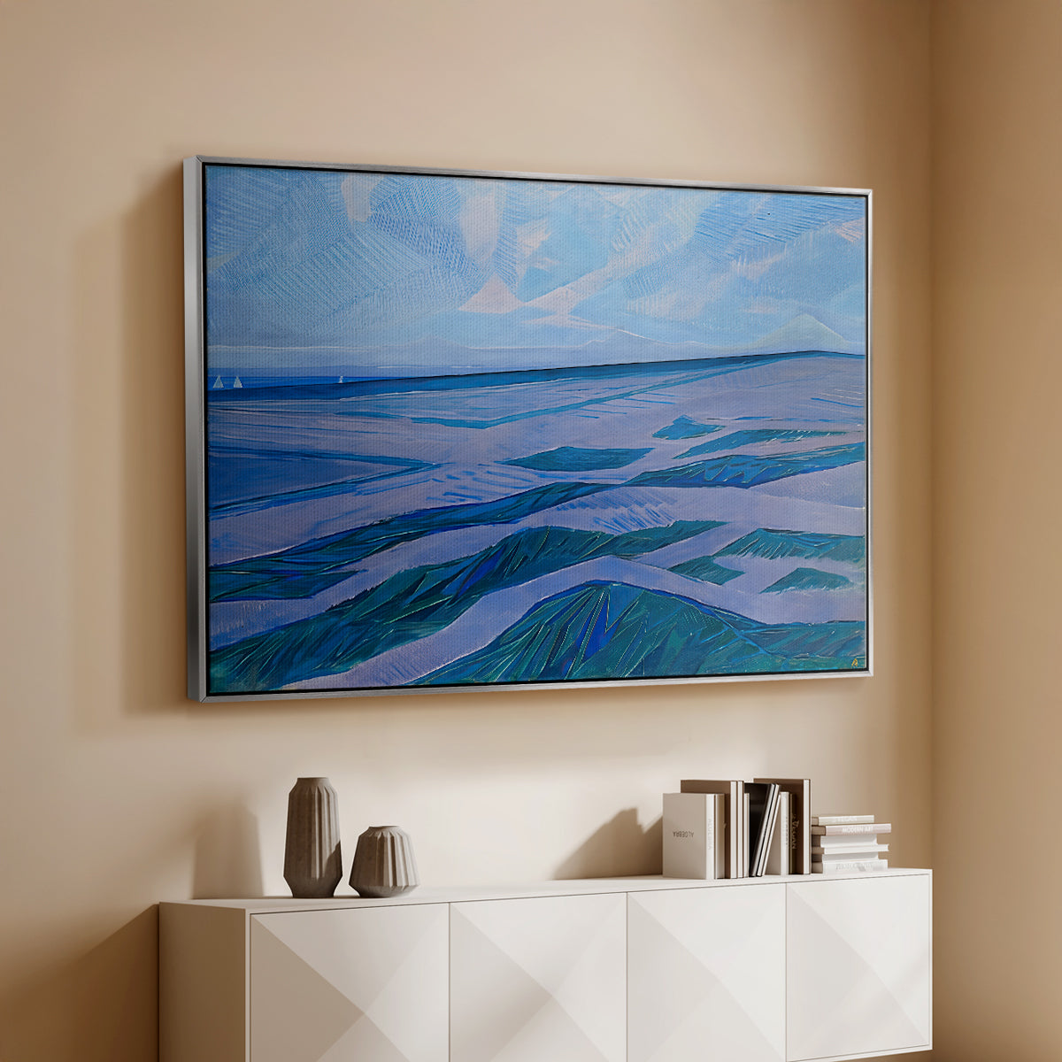 Dune Landscape, 1911 - Floater Framed Canvas Print