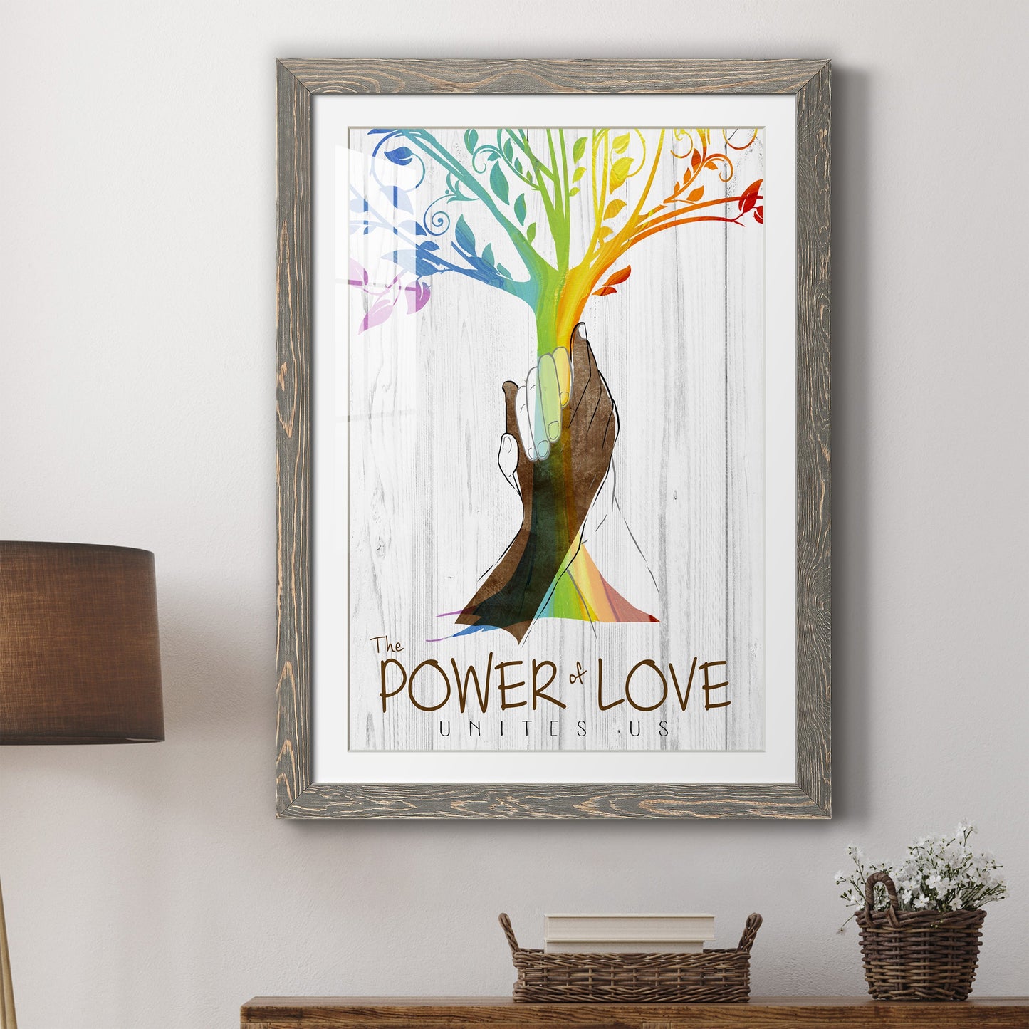 Power of Love - Premium Framed Print - Distressed Barnwood Frame - Ready to Hang