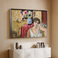Woman Seated in an Armchair, c. 1920 - Floater Framed Canvas Print