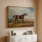 Dr. Syntax, a Bay Racehorse, Standing in a Coastal Landscape, an Estuary Beyond, c. 1820 - Floater Framed Canvas Print
