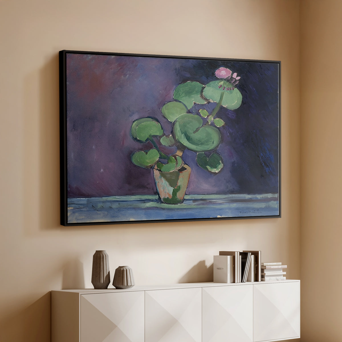 Geranium, 1909 - Floater Framed Canvas Print