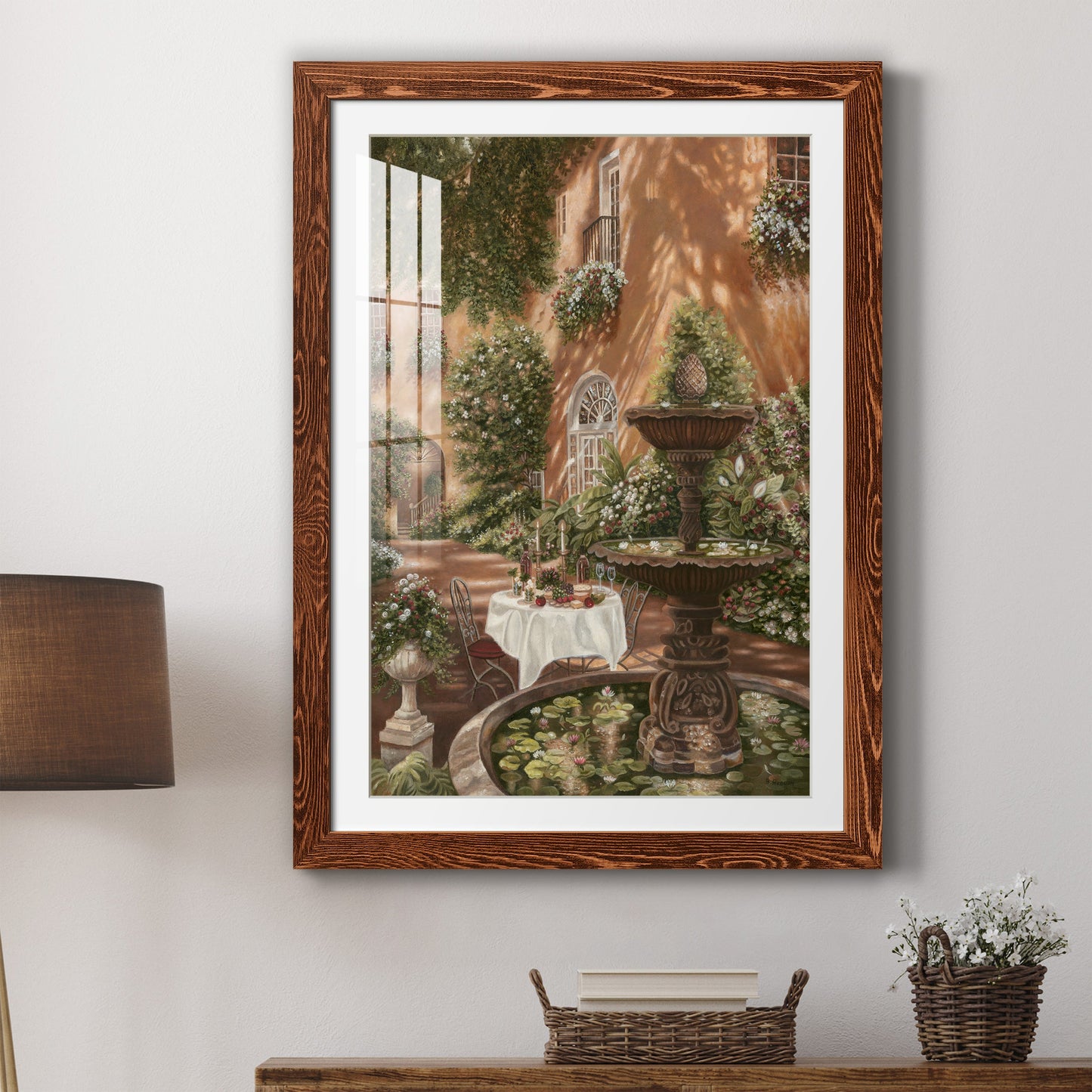 Evening Cocktails II - Premium Framed Print - Distressed Barnwood Frame - Ready to Hang