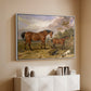 Portrait of Reformer, Blucher, Tory and Crib, Property of Rowland Alston, Esq., M.P., 1835 - Floater Framed Canvas Print