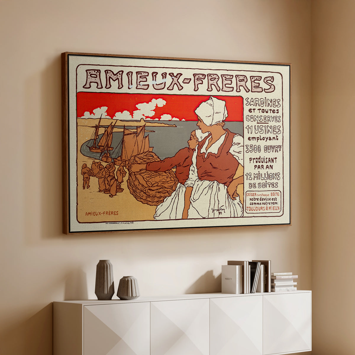 Amieux-Frères (Advertising Poster), 1899 - Floater Framed Canvas Print