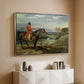 John Levett Hunting at Wychnor, Staffordshire, 1818 - Floater Framed Canvas Print