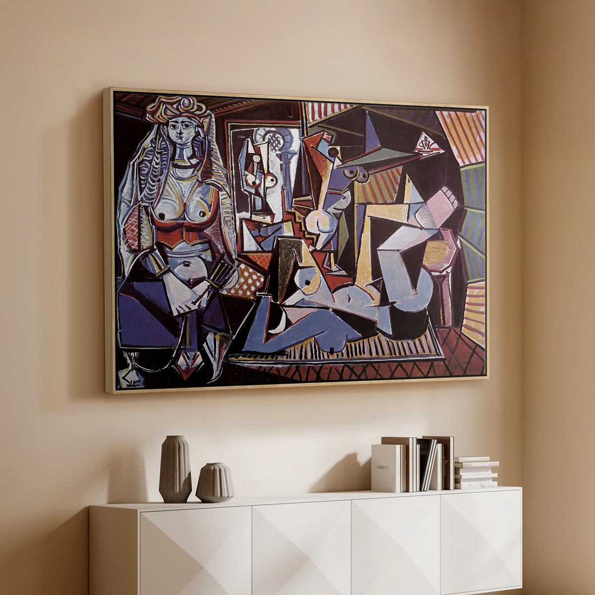 Women of Algiers (Version O), 1955 - Floater Framed Canvas Print