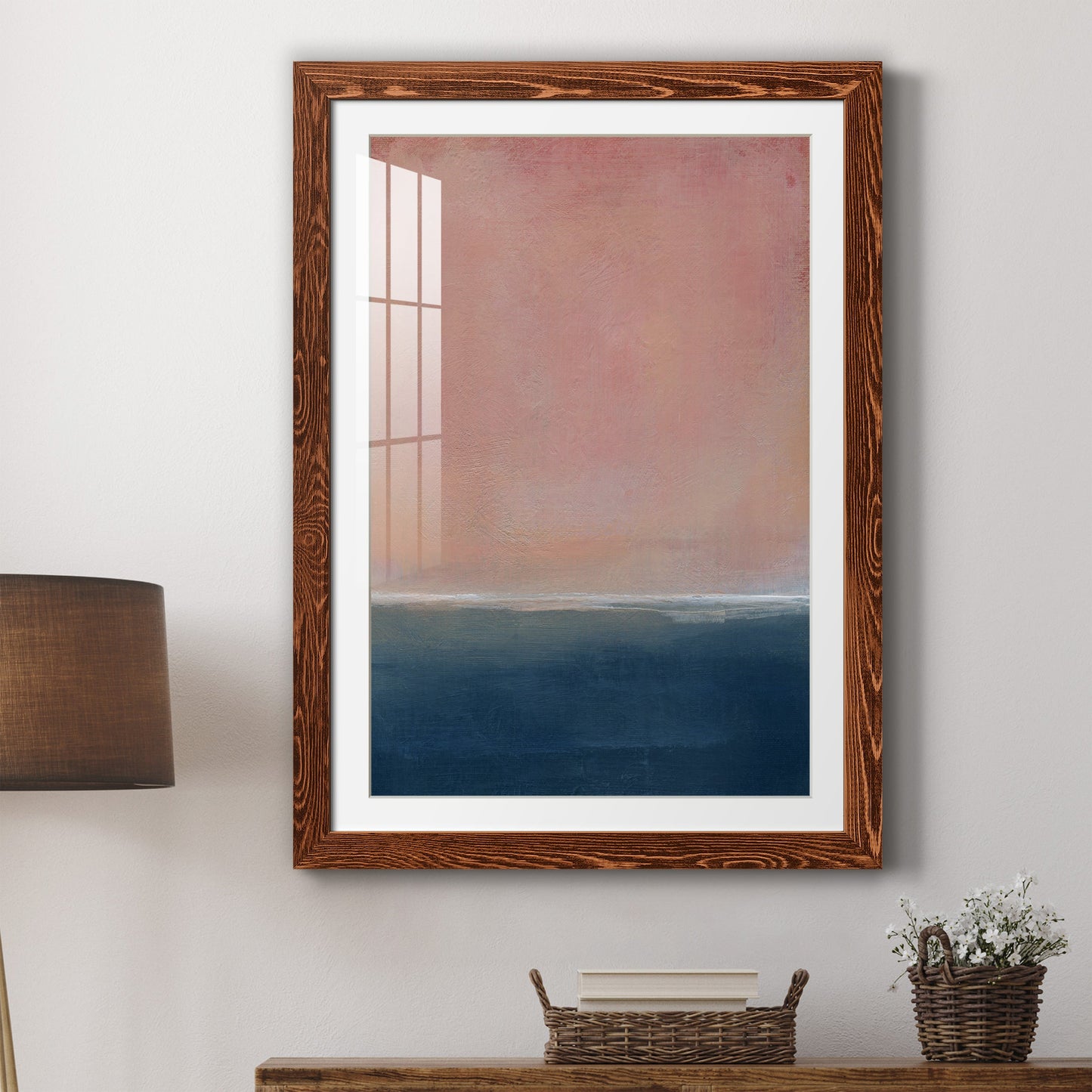 Sunset - Premium Framed Print - Distressed Barnwood Frame - Ready to Hang