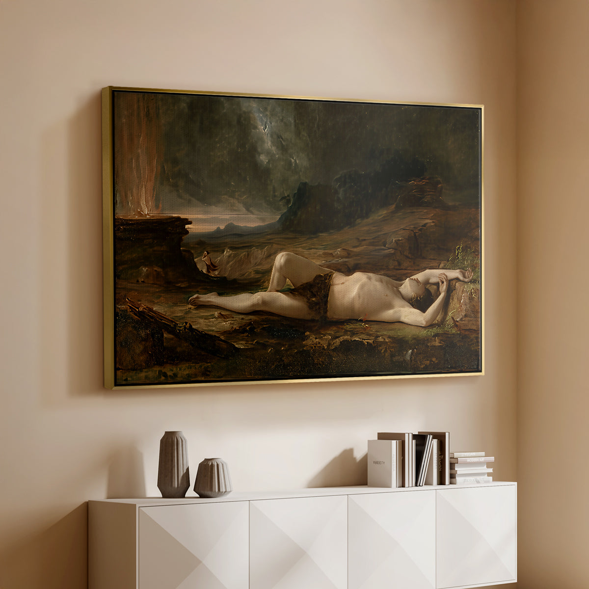 The Dead Abel, 1832 - Floater Framed Canvas Print