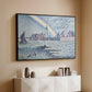 Entrance to the Port of Honfleur, 1899 - Floater Framed Canvas Print
