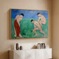 Game of Bowls, 1908 - Floater Framed Canvas Print