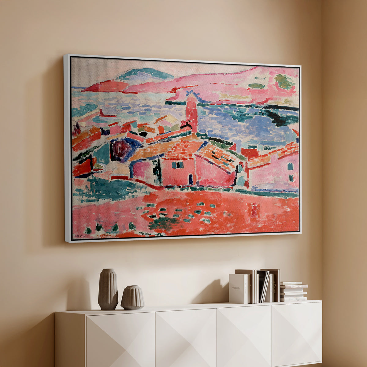 View of Collioure, 1905 - Floater Framed Canvas Print