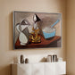 Jug, Candle, and Enamel Pan, 1950 - Floater Framed Canvas Print