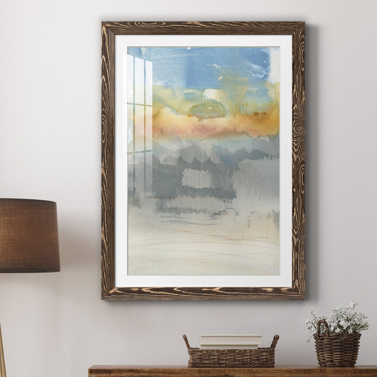 High Desert Sunset II - Premium Framed Print - Distressed Barnwood Frame - Ready to Hang