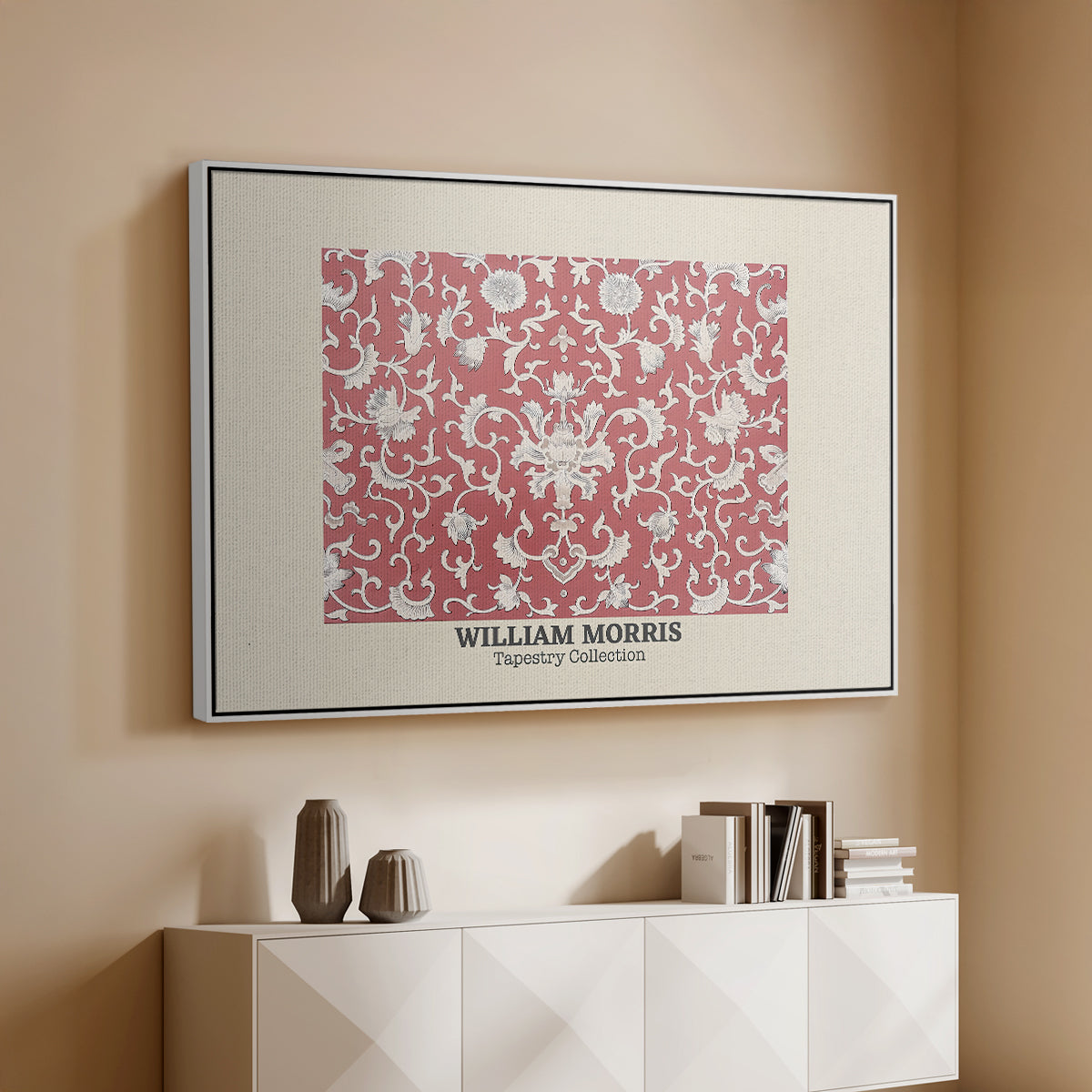 Examples of Chinese Ornament, Pl. XCV (Morris Inspired), 1867 - Floater Framed Canvas Print