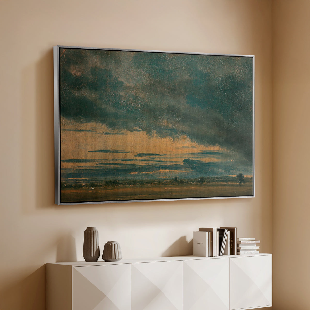 Cloud Study, c. 1821 - Floater Framed Canvas Print