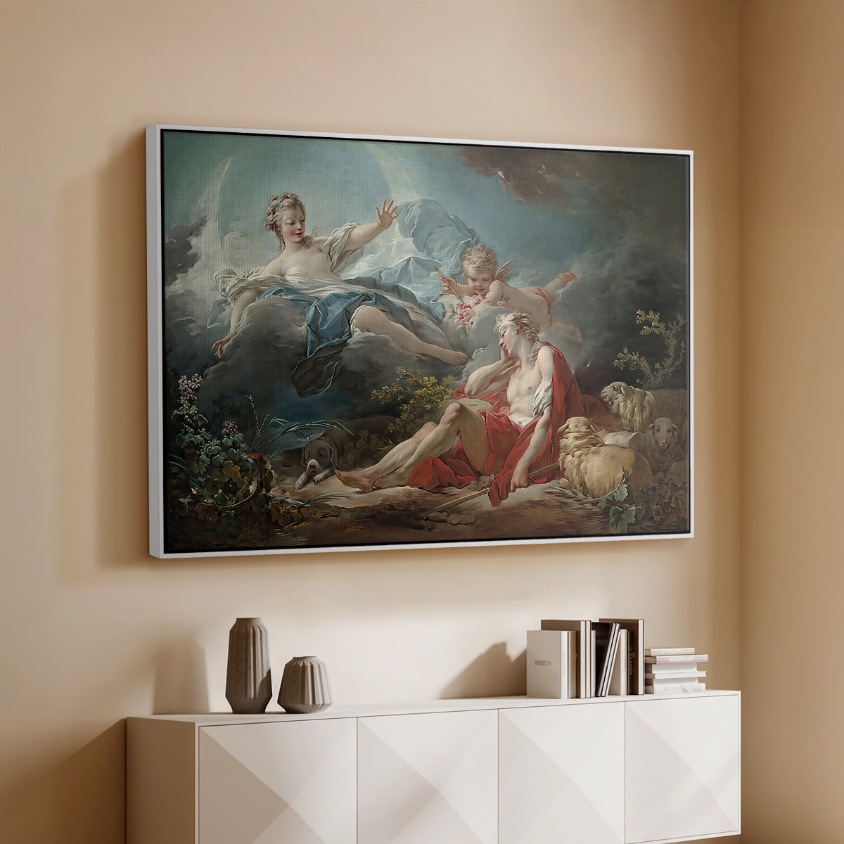 Diana and Endymion, c. 1753-1756 - Floater Framed Canvas Print