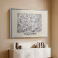 Fleurs, 1866 (Morris Inspired) - Floater Framed Canvas Print
