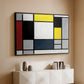 Composition with Yellow, Red, Black, Blue, and Gray, 1920 - Floater Framed Canvas Print