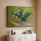 Vase with Oleanders and Books, 1888 - Floater Framed Canvas Print