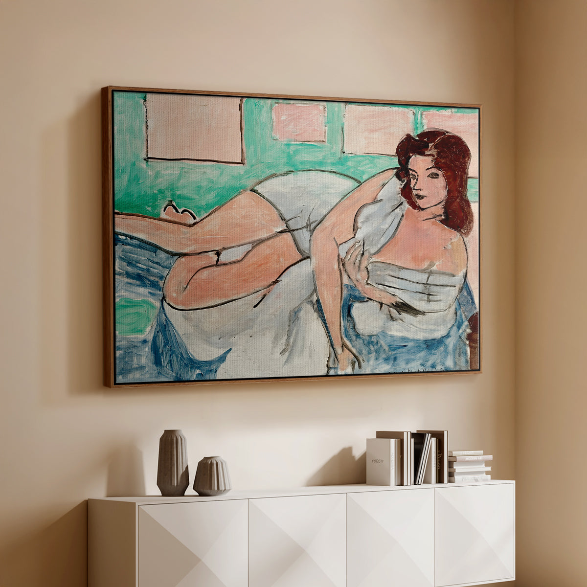 Nude in a Bathrobe (Nu au peignoir), 1941 - Floater Framed Canvas Print