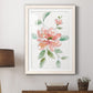 Peony Contour - Barnwood Framed Art Print