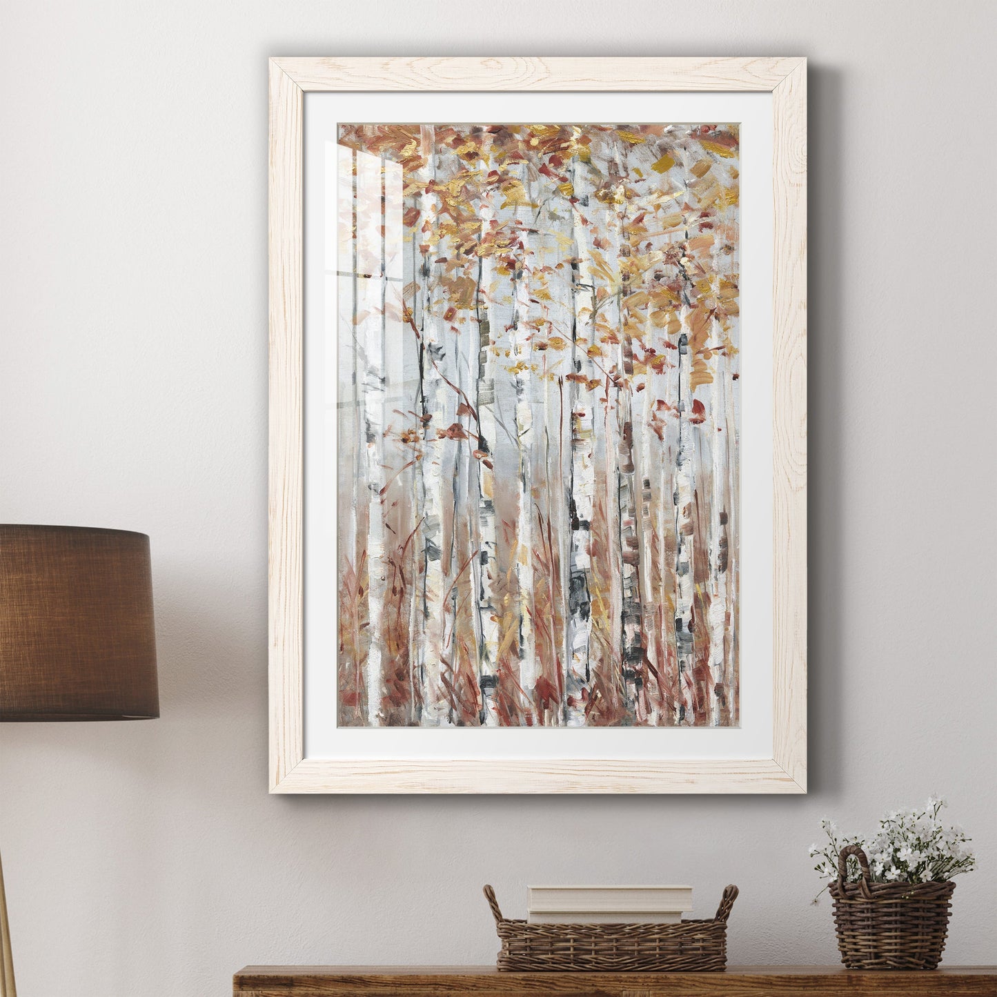 Copper Forest - Premium Framed Print - Distressed Barnwood Frame - Ready to Hang